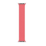 Geflochtenes Solo Loop Armband - Gr&ouml;&szlig;e: S - Pink - Geeignet f&uuml;r Apple Watch 38mm / 40mm / 41mm / 42mm