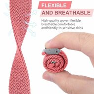 Geflochtenes Armband - Rosa - Geeignet f&uuml;r Apple Watch 38mm / 40mm / 41mm / 42mm