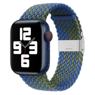 Flechtband - Blau / Gr&uuml;n - Geeignet f&uuml;r Apple Watch 44mm / 45mm / 46mm / 49mm
