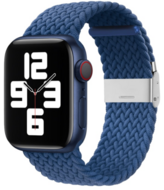 Geflochtenes Armband - Blau - Geeignet f&uuml;r Apple Watch 44mm / 45mm / 46mm / 49mm