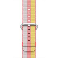 Nylonband - Rot / Gelb - Geeignet f&uuml;r Apple Watch 44mm / 45mm / 46mm / 49mm