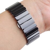 Gliederarmband Keramikband - Schwarz - Geeignet f&uuml;r Apple Watch 44mm / 45mm / 46mm / 49mm