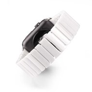 Gliederarmband Keramikband - Wei&szlig; - Geeignet f&uuml;r Apple Watch 44mm / 45mm / 46mm / 49mm