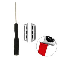 Metallbandanschluss - Silber - Geeignet f&uuml;r Apple Watch 44mm / 45mm / 46mm / 49mm