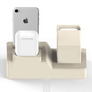 3 in 1 Halterung geeignet f&uuml;r die Apple Watch &amp; Airpods &amp; iPhone - Beige