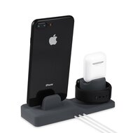 3 in 1 Halterung geeignet f&uuml;r Apple Watch &amp; Airpods &amp; iPhone - Blau