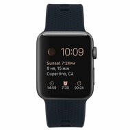 Gemustertes Silikonarmband - Dunkelblau - Geeignet f&uuml;r Apple Watch 38mm / 40mm / 41mm / 42mm