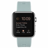 Gemustertes Silikonarmband - Smaragdgr&uuml;n - Geeignet f&uuml;r Apple Watch 38mm / 40mm / 41mm / 42mm