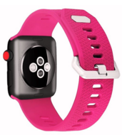Gemustertes Silikonarmband - Rosa - Geeignet f&uuml;r Apple Watch 44mm / 45mm / 46mm / 49mm