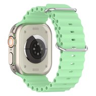 Ocean Armband - Hellgr&uuml;n - Geeignet f&uuml;r Apple Watch 44mm / 45mm / 46mm / 49mm