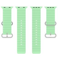 Ocean Armband - Hellgr&uuml;n - Geeignet f&uuml;r Apple Watch 44mm / 45mm / 46mm / 49mm