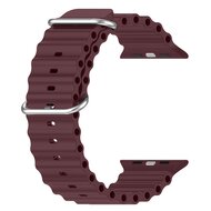 Ocean Armband - Weinrot - Geeignet f&uuml;r Apple Watch 44mm / 45mm / 46mm / 49mm