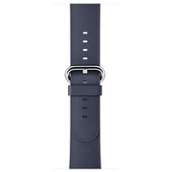 Klassisches Lederarmband - Mitternachtsblau - Geeignet f&uuml;r Apple Watch 44mm / 45mm / 46mm / 49mm
