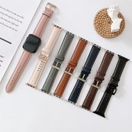 Premium Lederarmband - Braun - Geeignet f&uuml;r Apple Watch 38mm / 40mm / 41mm / 42mm