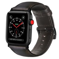 Luxus-Echtlederarmband - Dunkelbraun - Geeignet f&uuml;r Apple Watch 38mm / 40mm / 41mm / 42mm