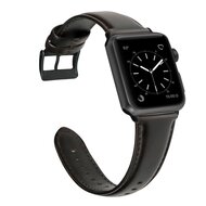 Luxus-Echtlederarmband - Dunkelbraun - Geeignet f&uuml;r Apple Watch 44mm / 45mm / 46mm / 49mm
