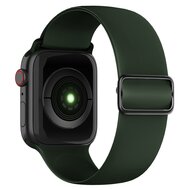 Elastisches Solo Loop Armband - Gr&uuml;n - Geeignet f&uuml;r Apple Watch 38mm / 40mm / 41mm / 42mm