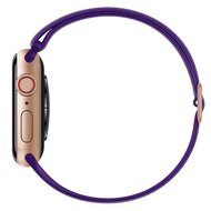 Elastisches Solo Loop Armband - Lila - Geeignet f&uuml;r Apple Watch 44mm / 45mm / 46mm / 49mm