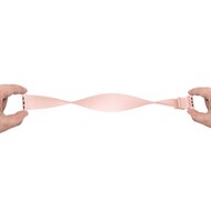 Elastisches Solo Loop Armband - Rosa - Geeignet f&uuml;r Apple Watch 44mm / 45mm / 46mm / 49mm