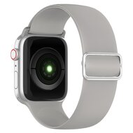 Elastisches Solo Loop Armband - Grau - Geeignet f&uuml;r Apple Watch 44mm / 45mm / 46mm / 49mm