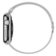 Elastisches Solo Loop Armband - Grau - Geeignet f&uuml;r Apple Watch 44mm / 45mm / 46mm / 49mm