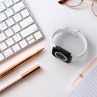 TPU Slim Fit Armband - Wei&szlig; - Geeignet f&uuml;r Apple Watch 38mm / 40mm / 41mm / 42mm