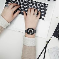 TPU Slim Fit Armband - Space Grau - Geeignet f&uuml;r Apple Watch 38mm / 40mm / 41mm / 42mm