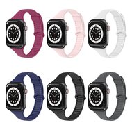 TPU Slim Fit Armband - Weinrot - Geeignet f&uuml;r Apple Watch 38mm / 40mm / 41mm / 42mm