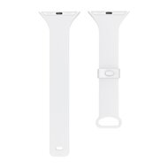 TPU Slim Fit Armband - Wei&szlig; - Geeignet f&uuml;r Apple Watch 44mm / 45mm / 46mm / 49mm