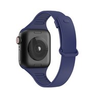 TPU Slim Fit Armband - Dunkelblau - Geeignet f&uuml;r Apple Watch 44mm / 45mm / 46mm / 49mm
