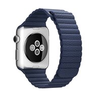 PU Leder Loop Armband - Blau - Geeignet f&uuml;r Apple Watch 38mm / 40mm / 41mm / 42mm