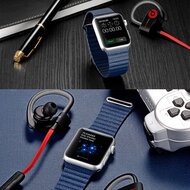PU Leder Loop Armband - Blau - Geeignet f&uuml;r Apple Watch 44mm / 45mm / 46mm / 49mm