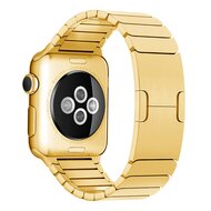 Gliederarmband Edelstahlband - Gold - Geeignet f&uuml;r Apple Watch 38mm / 40mm / 41mm / 42mm