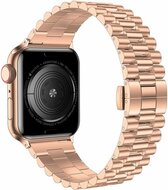 Metallgliederarmband - Ros&eacute;gold - Geeignet f&uuml;r Apple Watch 38mm / 40mm / 41mm / 42mm