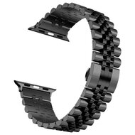 Metallgliederarmband - Schwarz - Geeignet f&uuml;r Apple Watch 44mm / 45mm / 46mm / 49mm