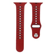 Sportarmband Farbkombination - Rot + Schwarz - Geeignet f&uuml;r Apple Watch 38mm / 40mm / 41mm / 42mm