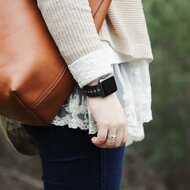 Sportarmband Farbkombination - Schwarz + Grau - Geeignet f&uuml;r Apple Watch 38mm / 40mm / 41mm / 42mm