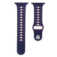 Sportarmband in Kombi-Farben - Lila + Rosa - Geeignet f&uuml;r Apple Watch 44mm / 45mm / 46mm / 49mm