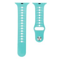 Sportarmband Farbkombination - Blau + Wei&szlig; - Geeignet f&uuml;r Apple Watch 44mm / 45mm / 46mm / 49mm