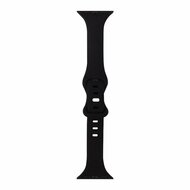 Sportarmband Slim Fit - Schwarz - Geeignet f&uuml;r Apple Watch 38mm / 40mm / 41mm / 42mm