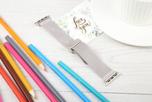 Milanaise-Armband mit faltbarem Magnetverschluss - Polarstern - Passend f&uuml;r Apple Watch 44mm / 45mm / 46mm / 49mm