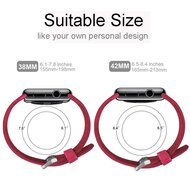 Armband mit L&ouml;chern - Rot - Geeignet f&uuml;r Apple Watch 38mm / 40mm / 41mm / 42mm