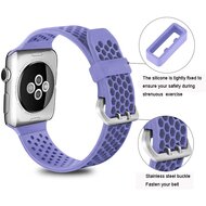 Armband mit L&ouml;chern - Lavendel - Geeignet f&uuml;r Apple Watch 44mm / 45mm / 46mm / 49mm