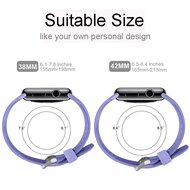 Armband mit L&ouml;chern - Lavendel - Geeignet f&uuml;r Apple Watch 44mm / 45mm / 46mm / 49mm