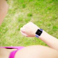 Armband mit L&ouml;chern - Lavendel - Geeignet f&uuml;r Apple Watch 44mm / 45mm / 46mm / 49mm