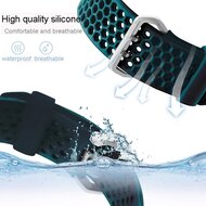 Armband mit L&ouml;chern - Gr&uuml;n - Geeignet f&uuml;r Apple Watch 44mm / 45mm / 46mm / 49mm