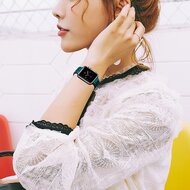 Armband mit L&ouml;chern - Gr&uuml;n - Geeignet f&uuml;r Apple Watch 44mm / 45mm / 46mm / 49mm
