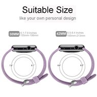Armband mit L&ouml;chern - Hellviolett - Geeignet f&uuml;r Apple Watch 44mm / 45mm / 46mm / 49mm