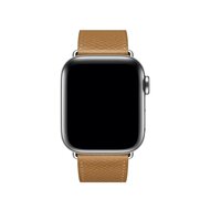 Lederarmband - Hellbraun - Geeignet f&uuml;r Apple Watch 44mm / 45mm / 46mm / 49mm