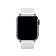 Lederarmband - Wei&szlig; - Geeignet f&uuml;r Apple Watch 44mm / 45mm / 46mm / 49mm